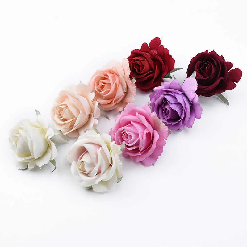 matrimonio fiori decorativi ghirlande rose di seta testa fiori artificiali accessori da sposa all'ingrosso liquidazione decorazioni la casa 210925