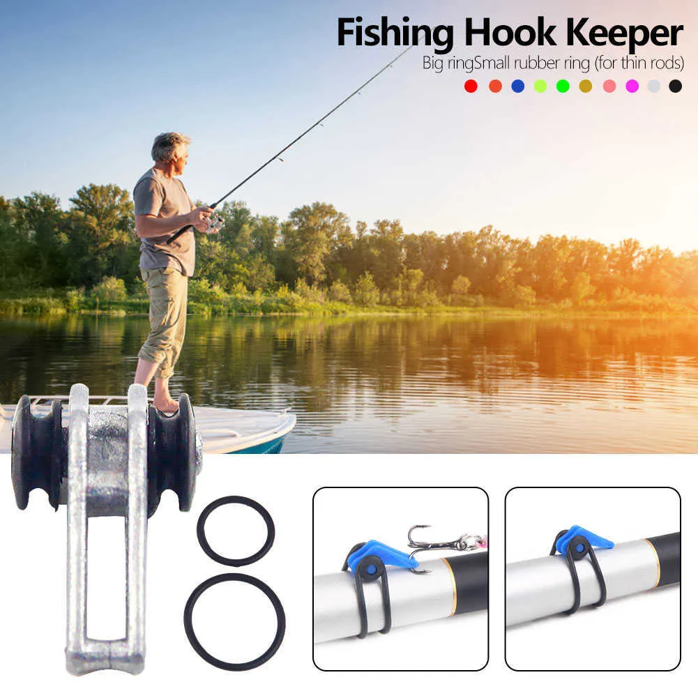 10 pçs / saco de gancho de pesca de plástico Keeper para pescar vara pólo iscas de pesca isca titular de segurança caçador carpa fácil de pesca tackle ganchos