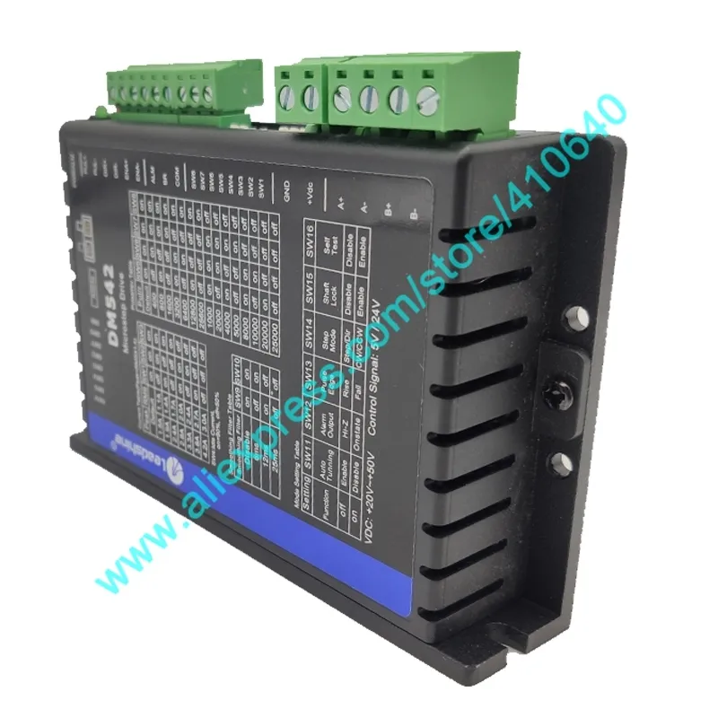 2021 Sales NEW VERSION Leadshine DM542 2 Phase DSP Digital Stepper Drive with Max 20 to 50VDC Input Max 4.2A 5V or 24V Signal