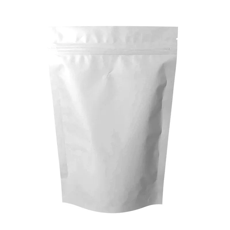 6 couleurs mat papier d'aluminium auto-scellé sac d'emballage grain de café Biscuit cuisson auto-adhésif givré sac alimentaire