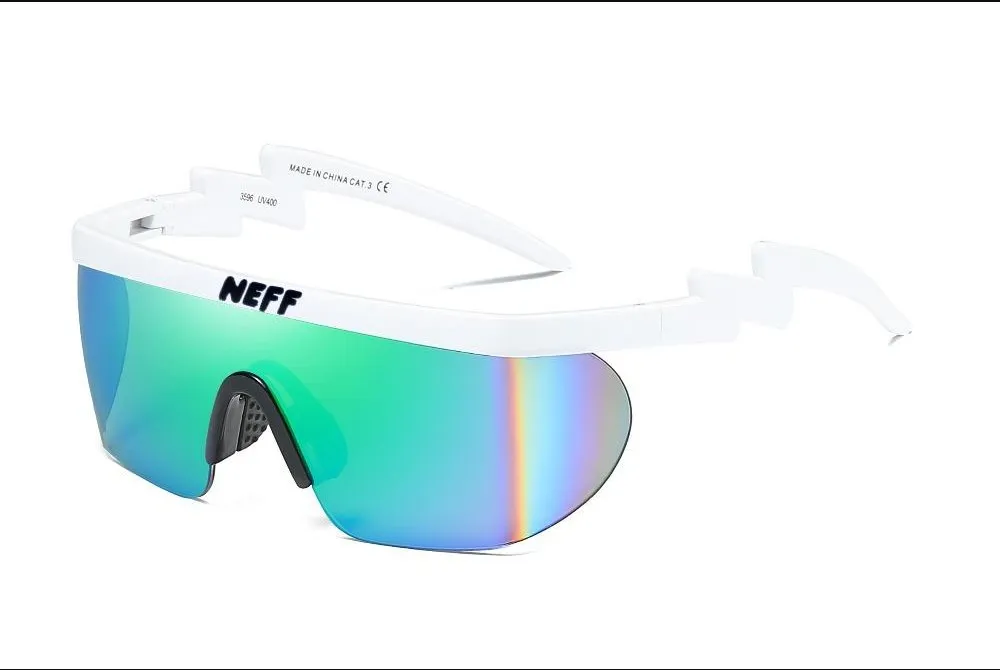 2021 Neff zomer zonnebril heren vrouwen UV400 grote frame coating zonnebril 2 lens feminino brillen unisex 232H