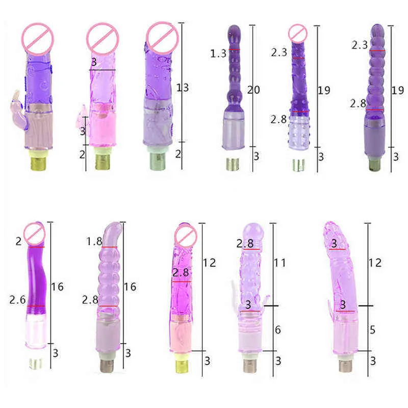 28 Tipi di accessori macchine del sesso Accessori dildo macchina 3XLR con grande dildo in gelatina Plug tallone anale Tazza masturbazione maschile 211124