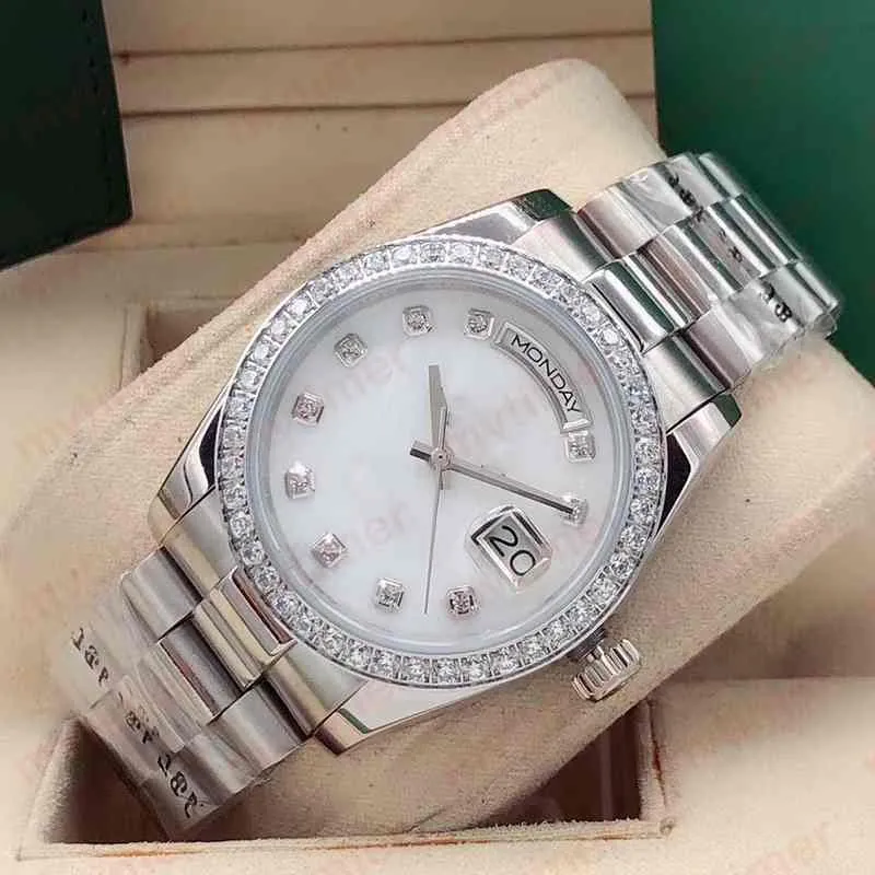 Moda 36mm oro rosa uomo automatico meccanico braccialetto di diamanti designer donna donna orologio da uomo orologi con diamanti orologi da polso 20212J