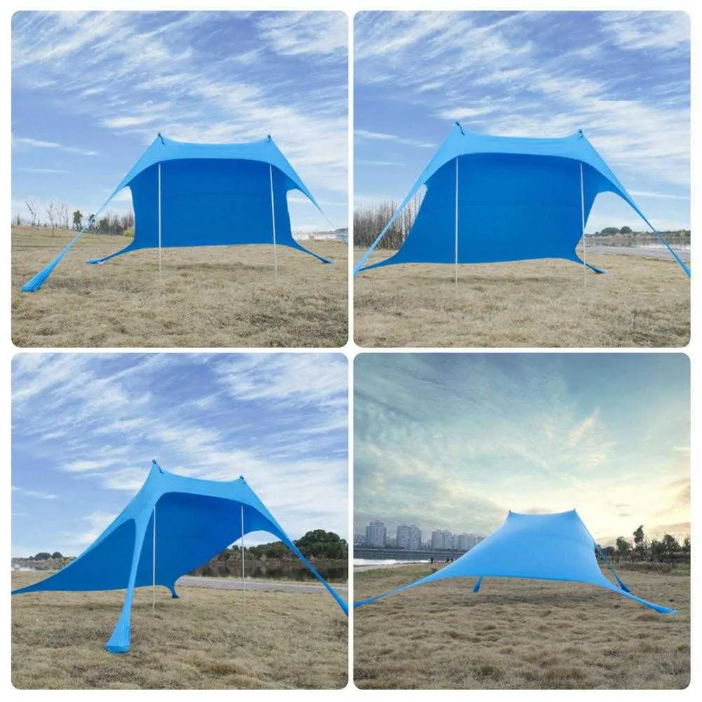 Strand luifel vissen kamperen waterdicht regendicht zonnebrandcreen tent schaduw doek draagbare outdoor pergola y0706