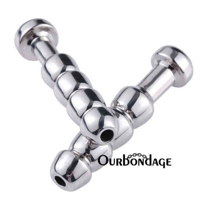 Sexe jouet adulte Ourbondage 7 taille forme de gourde en acier inoxydable bouchon de pénis sons urétraux étirement dilatateurs de chasteté cathéters SexToy pour hommes 1123