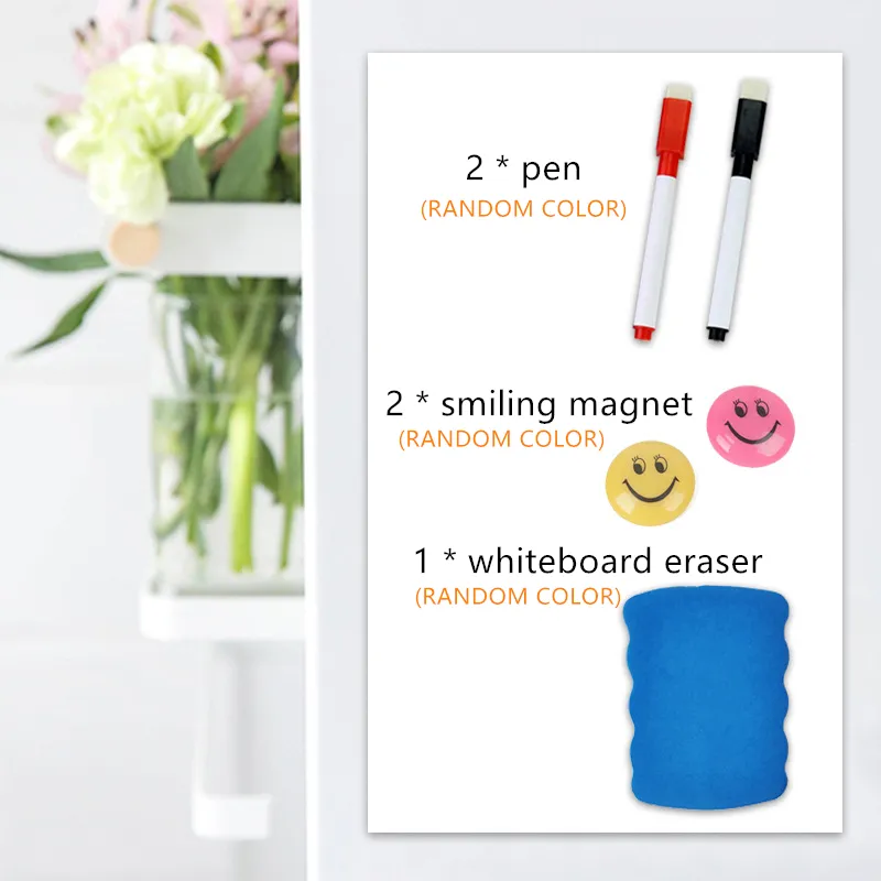 Magnetic Soft Whiteboard Kylskåp Klistermärken Eraserbar Memo Message Board Office Teaching Practice Write Board Door Stickers