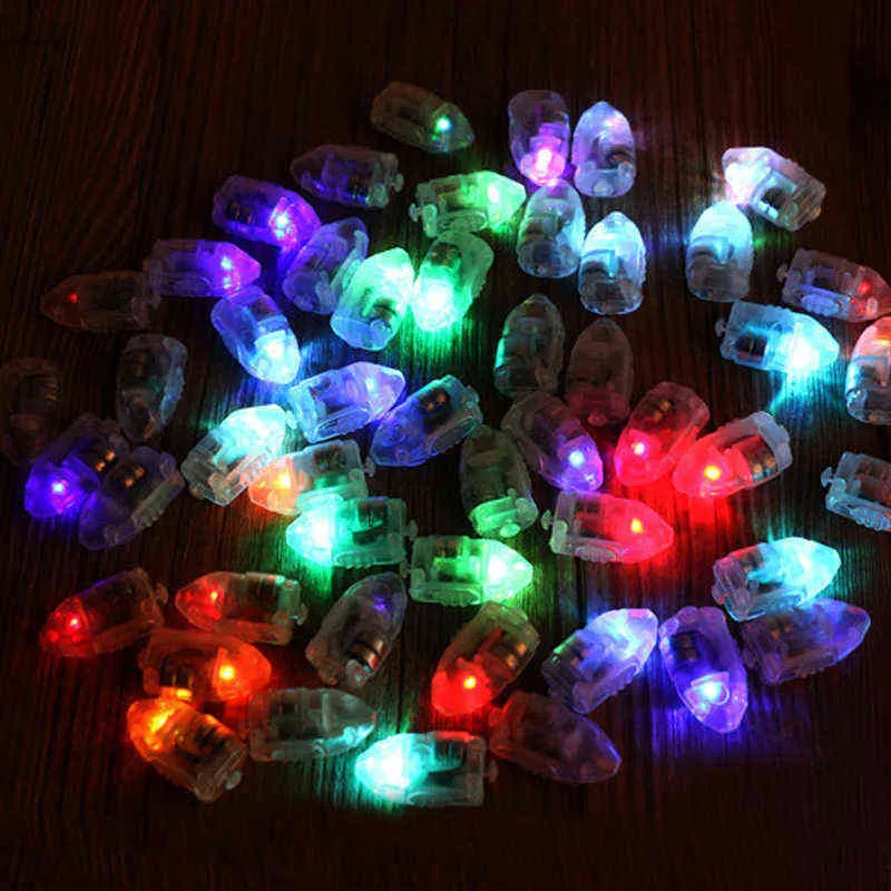 50 teile/los Mini Kleine LED Ballon-Blitz Lampe Papier Laterne Für Weihnachten Hochzeit Party Decor Licht BZ 211109