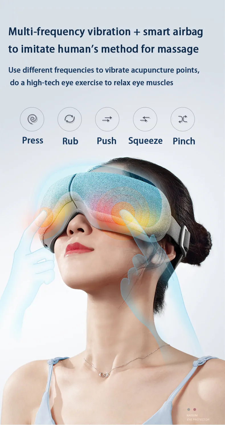 Intelligentes elektrisches Augenmassagegerät, Bluetooth, Airbag, Vibration, Augenmassagegerät, 6D-Faltenmassagegerät, Augenpflege, Massageinstrumente, Wärme, 2102285358849
