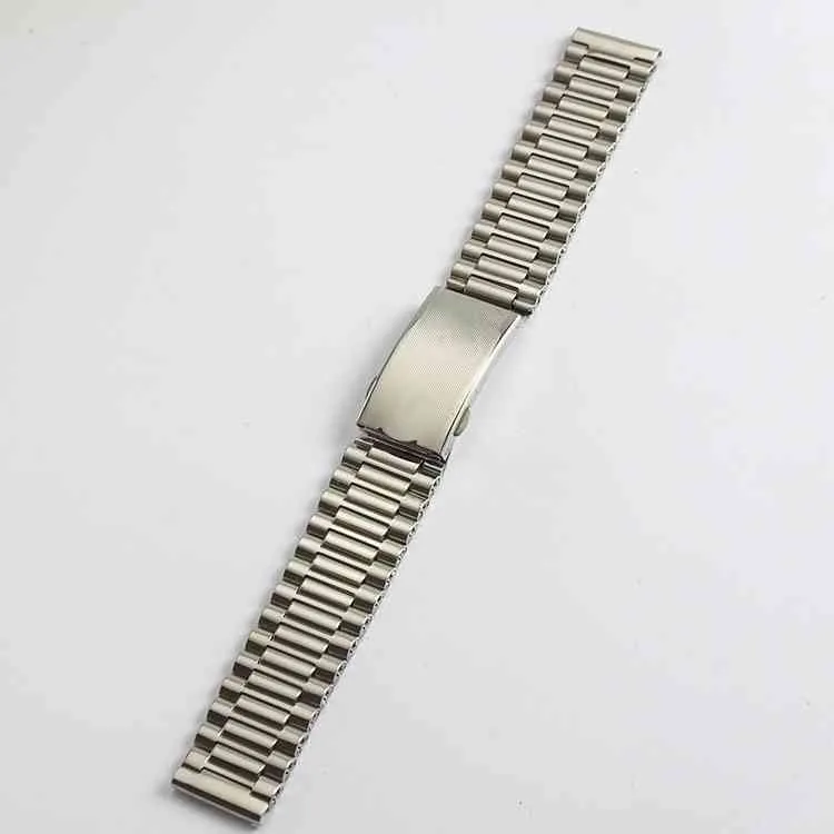 18mm de peças de aço inoxidável faixas de prata pulseiras de metal de prata Acessórios de relógio para Rado288i
