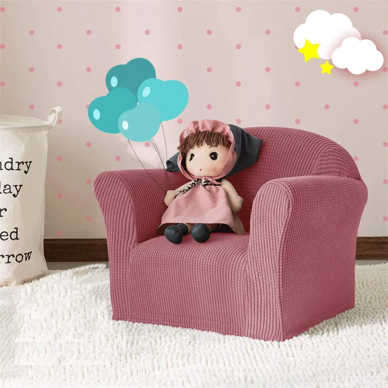 Mini-Sofabezug für 1 Sitz, weich, für Sessel, Couch, einfarbig, elastisch, dehnbar, Schonbezug für Kinderstuhl 220302