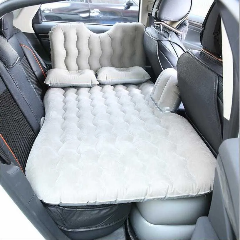 Back Car Travel Bed Seat Air Uppblåsbar soffa Madrass Multifunktionell kudde utomhus campingmatta kudde universal stor storlek8202141