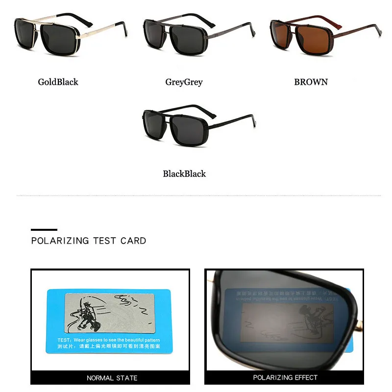 Halley Steampunk Sunglasses Men Polarized Brand Designer Driver Safety Goggle Outdoor Eyewear Man Shades UV Protection