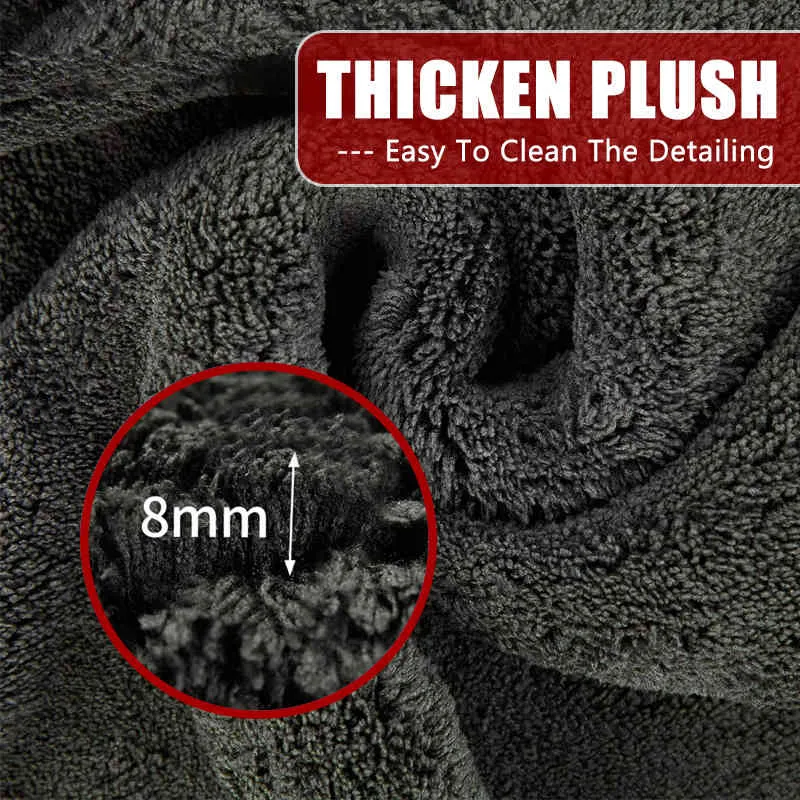 60*90 1200GSM Asciugamano in microfibra Straccio pulizia asciugatura Lavaggio e dettagli del panno Lavaggio auto Cucina