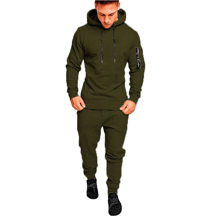 Mens Sets Camouflage Autunno Running Casual Jogger Tuta da uomo Felpa Sport Set Gym Zipper Slim Fit Vestito sportivo maschile 201210