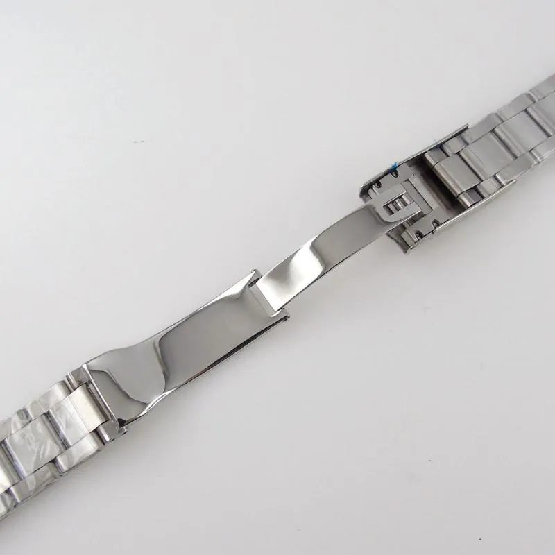 Bracelets de montre Argent 20mm Oyster Jubilee Style Bracelet Bande Bracelet En Acier Pièces De Rechange 316L Fermoir Pliant Moyen Poli2569