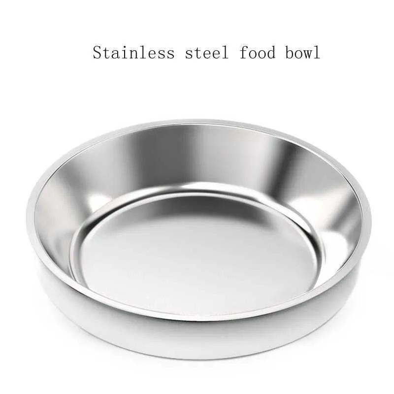 Automatic slow Pet Feeders With Voice Record Stainless Steel Dog Food Bowl LCD Screen Timer Dispenser 210615