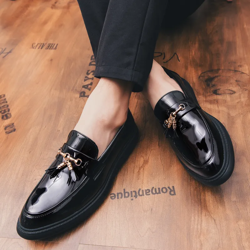 Trend Oxford Shoes New 2021 Slippers Men Handmade Party Men's Fashion Formal Brand Luxurious Casual Designer Tassel
