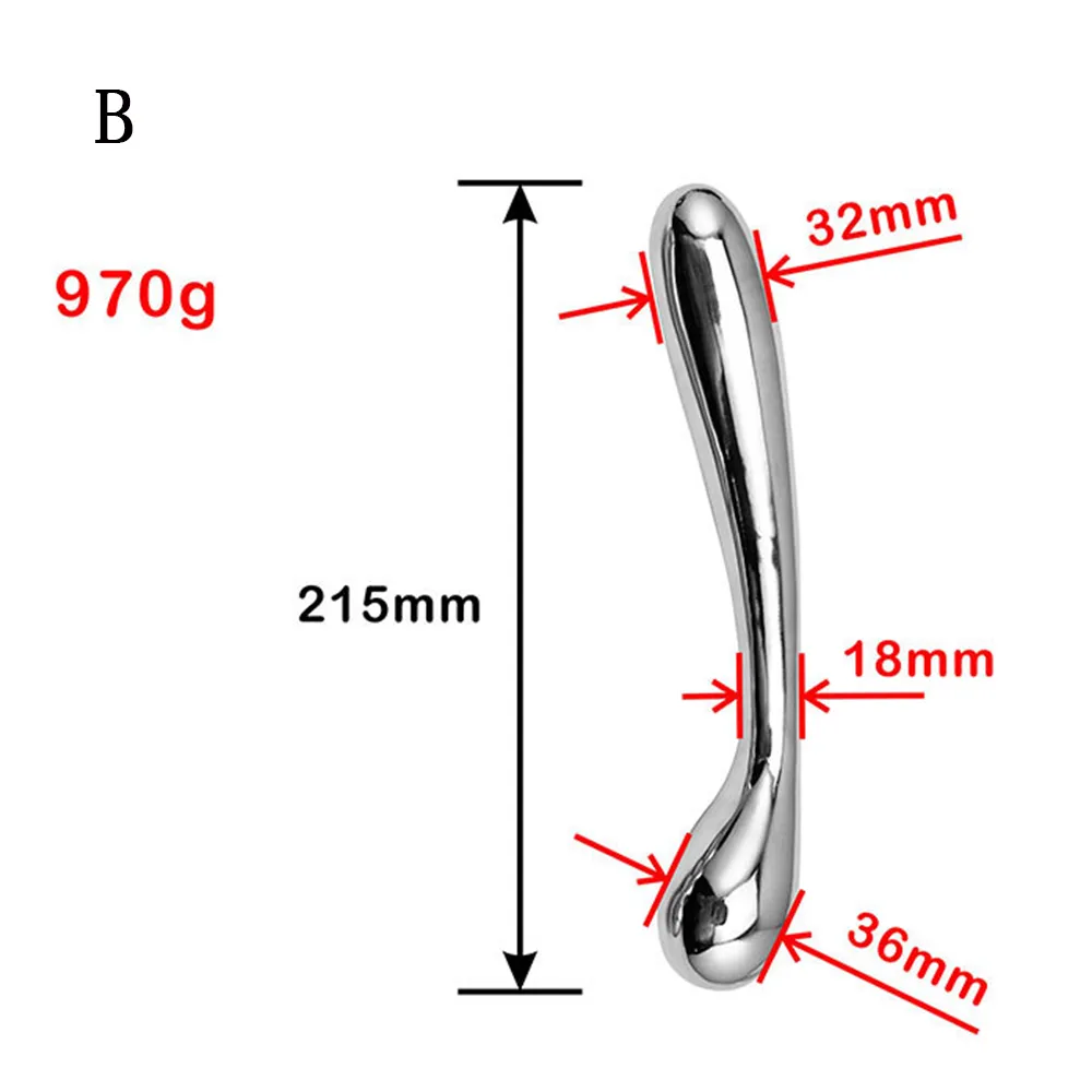 الثقيلة ضخمة الفولاذ المقاوم للصدأ مزدوجة المعادن وهمية دسار g بقعة عصا الشرج الخرز بعقب التوصيل البروستات مدلك المهبل مثير اللعب للبالغين