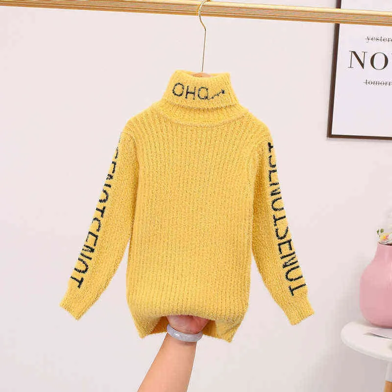 男の子のセーター子供冬の服子供のファッションニット服女の子シャツ高品質幼児コストム暖かい211104