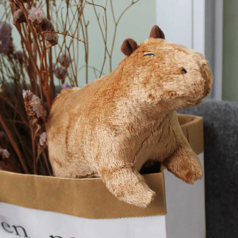 Simulatie Dier Capibara Knuffels Leuke Plushie Poppen Gevulde Zachte Dieren Kinderen Kids Peluche Kerstcadeau 220210