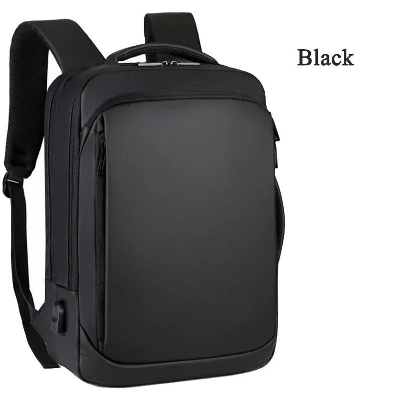 Duffel Çantalar Dizüstü Backpack Erkek İşletme Defterleri Su Geçirmez Back Pack USB Şarj Çantası Seyahat Seyahat Anti Theft Anti Theft251p
