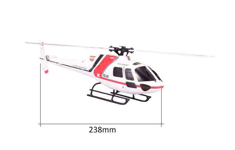 WlToys XK K110 6CH 3D 6G System zdalny Helikopter RC BNF bez nadajnika K100K120K123 K124 2111043866655