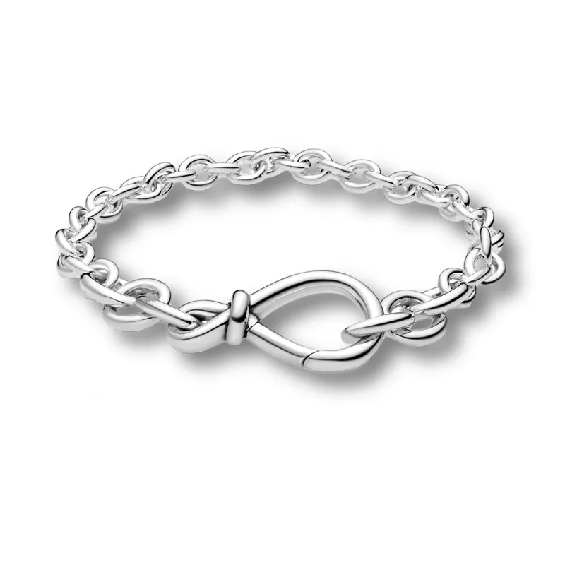100% 925 Sterling Silber Armbänder für Frauen Mode Luxus Linkkette Armband Fit Charms Perlen Fine Juwely Geschenk Senden Sie Dust Bag Geschenk6546262