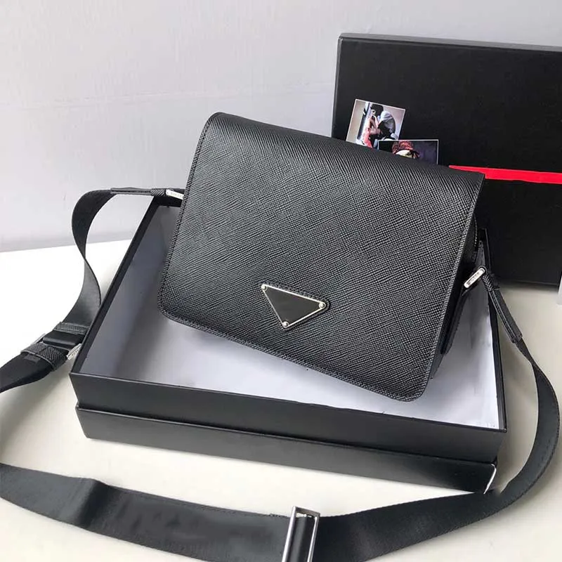 Męska skórzana torba posłańca i pudełko najwyższej jakości torby na ramię Projektant Universal Classic Fashion Casual Business Clutch Portse2276
