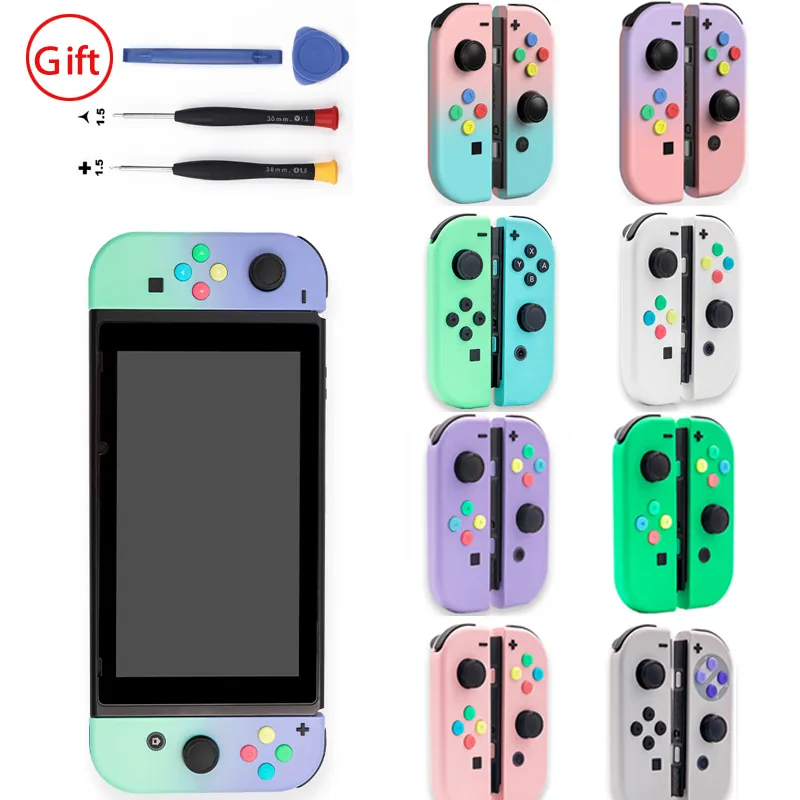 DIY JoyCon Controller Shell för Nintendo Switch Ersättningsbostäder Joycon Case Accessories med fulla set -knappar Verktyg C0129766649