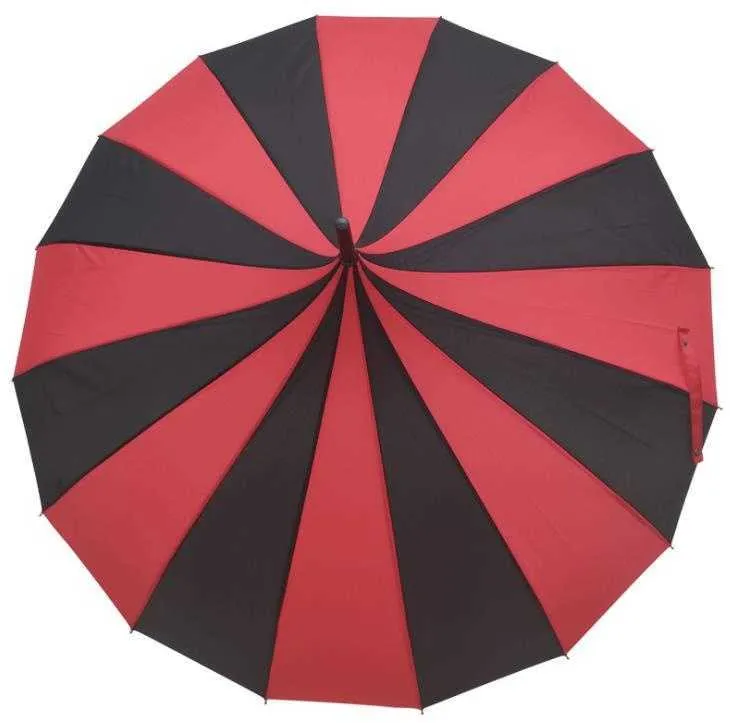 10 stks Princess Sun Paraplu Rood / Zwart Streep Pagoda Paraplu Wedding Sun Paraplu Parasol Wholesale Copa de Rebote