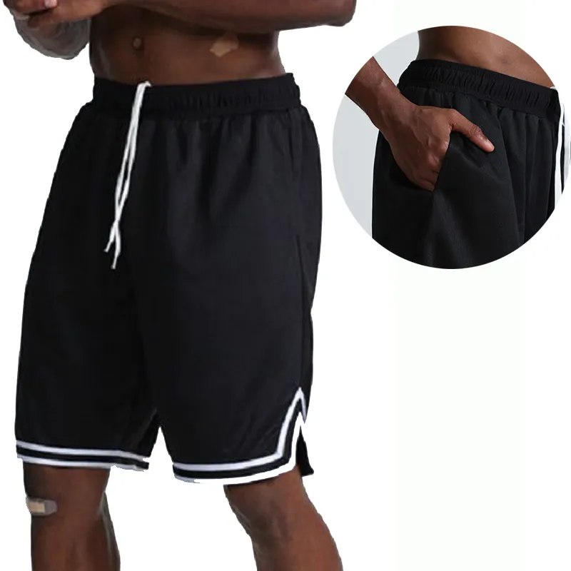 Mannen Basketbal Sets Sport Gym Sneldrogend Workout Board Shorts met Panty's Mannelijke Voetbal Oefening Wandelen Running Fitness Set