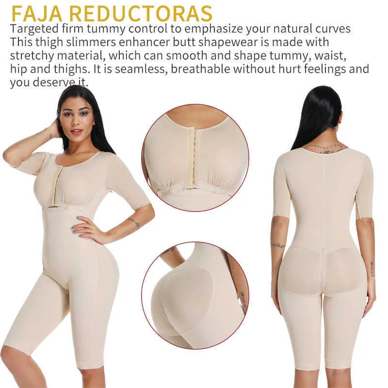 Allenatore a vita da donna Full Shapewear Suit Post Surgery Compression Compression Garment Studio Controllo corpo Shaper Biancheria intima dimagrante