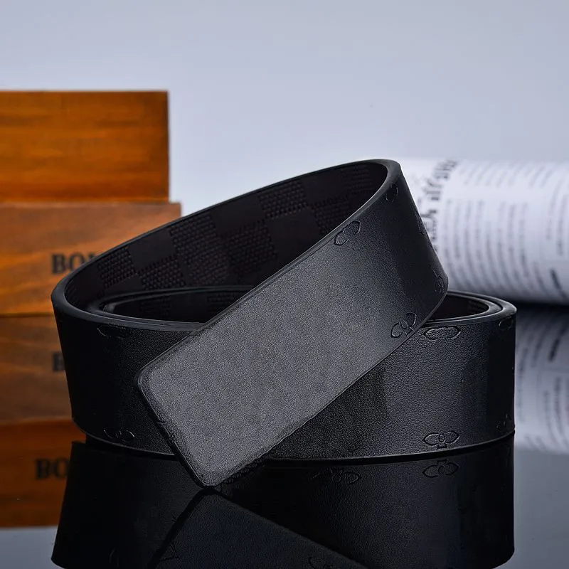 Modedesigner-Herrengürtel mit legiertem Gold-Silber-Schwarz-V-Schnalle-Ledergürtel für Männer, hochwertiges Echtleder-Bund273q