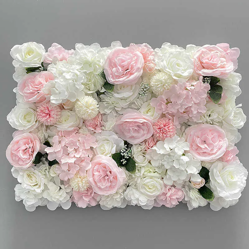 Искусственные шелковые розы, настенные панели, украшения стен, цветы для свадьбы, детского душа, дня рождения, фон для фотосъемки Q0826249r