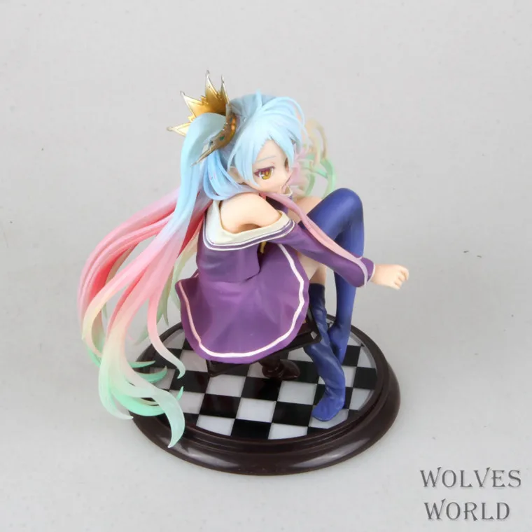 No Game No Life 18 escala Siro sexy Girl Shiro bonecas fofas Kit de garagem Brinquedos Anime Action Figure Toys L02263351940