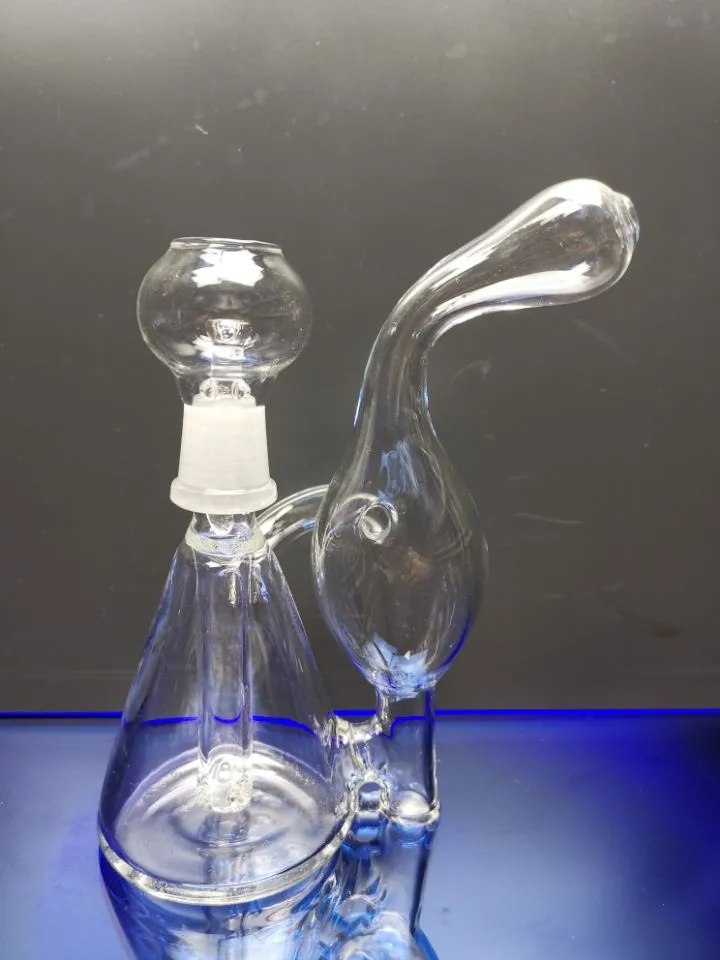 Pipa ad acqua Bong in vetro Pyrex Narghilè Oil Rigs Smoking Mini Bong Thick Heady Recycler Rig cheechshop