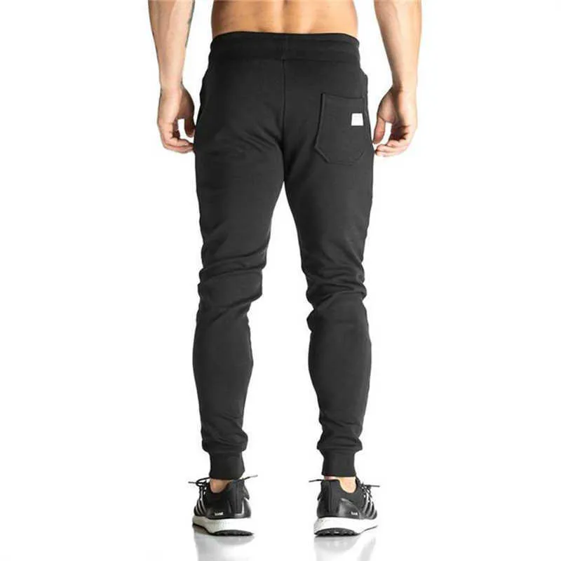 2020 New Running Pants Men Sport Gym Training Jogger Slim Fit Sweatpants Workout Tight Trousers X0615