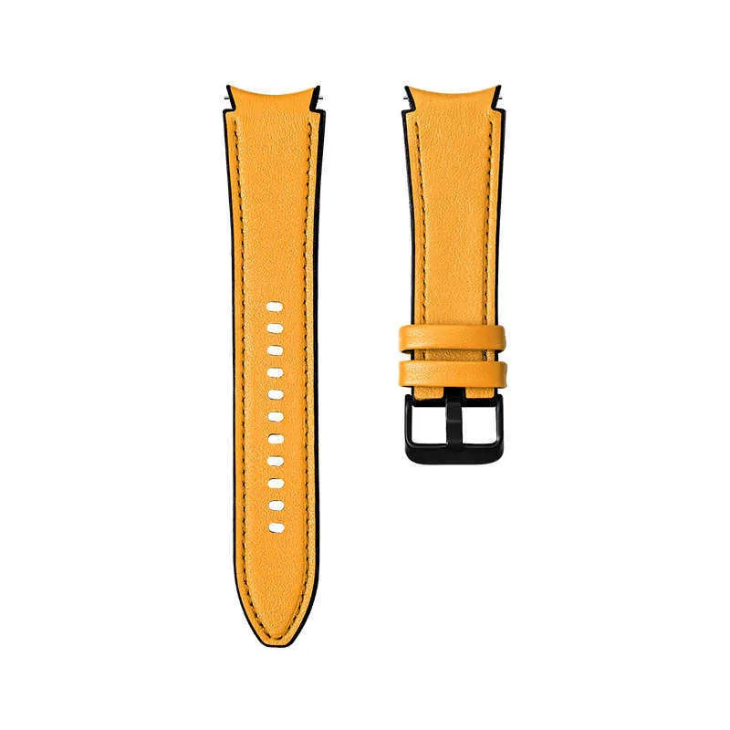 Cinturino con estremità curva in silicone in pelle Samsung Galaxy Watch 4 Classic 46mm 42mm Galaxy Watch4 44mm 40mm Cinturino di ricambio H0911388741