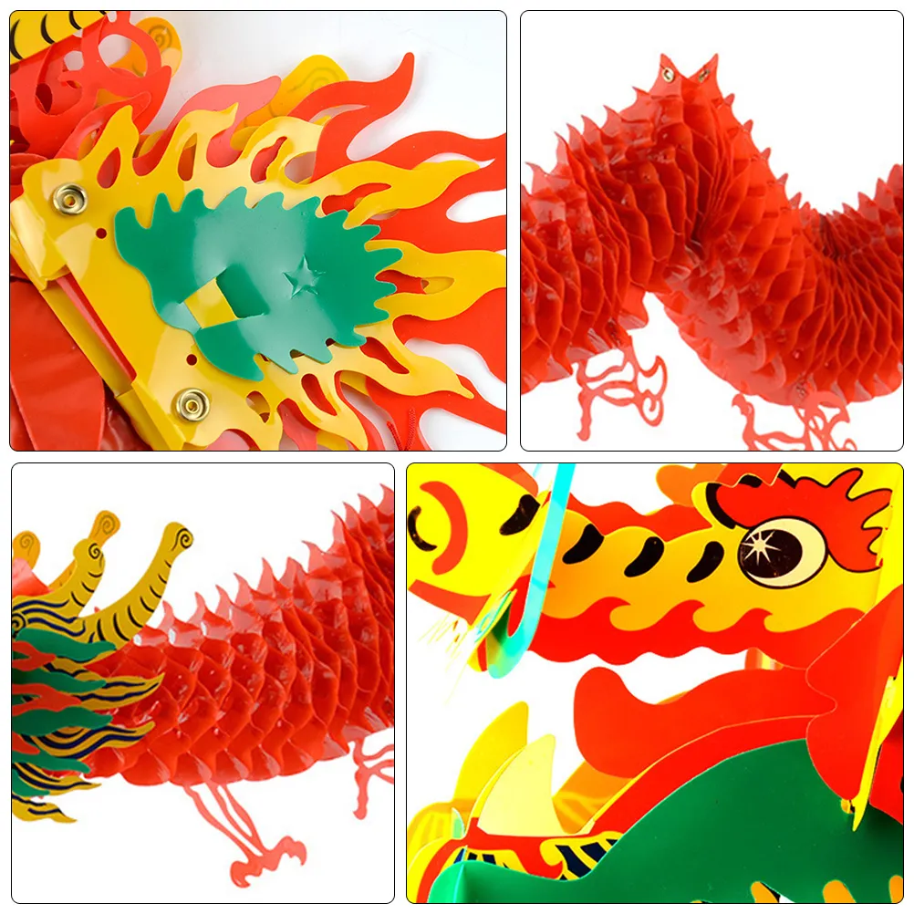Ornements de lanterne suspendus en plastique de lanterne de Dragon de festival de printemps de nouvel an chinois pour la décoration