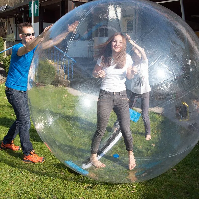 Accessori piscine Rulli d'acqua da 1/8 m Gonfiabili che camminano sulla palla il nuoto Galleggiante umano all'interno del palloncino Dacing che corre Zorb Ba202m