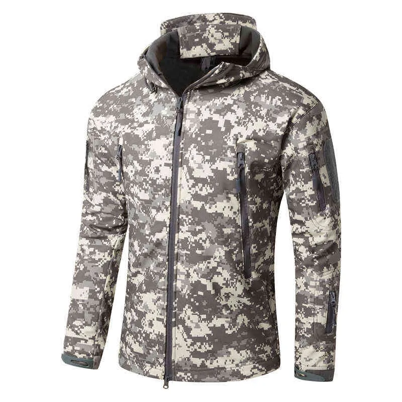 Winter TAD Tactische Softshell Camouflage Jas Mannen Haai Huid Leger Camo Windjack Waterdichte Jacht Kleding Militaire Jassen 220105