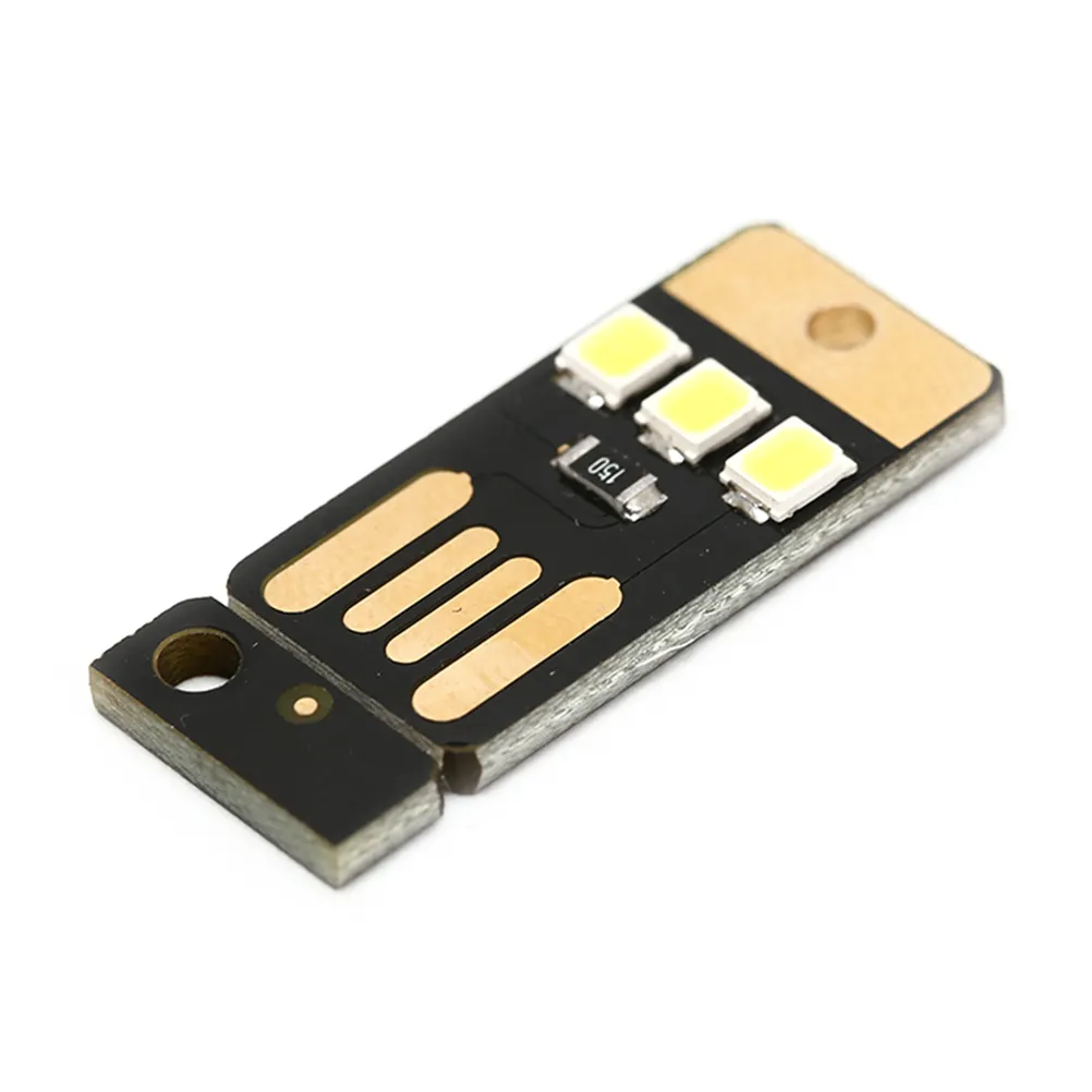 10 шт. Лот мини -карманная карта USB Power Led Led Cheed Light 0 2W USB светодиодная луковица Light для ноутбука Power Bank Night Lamp256V