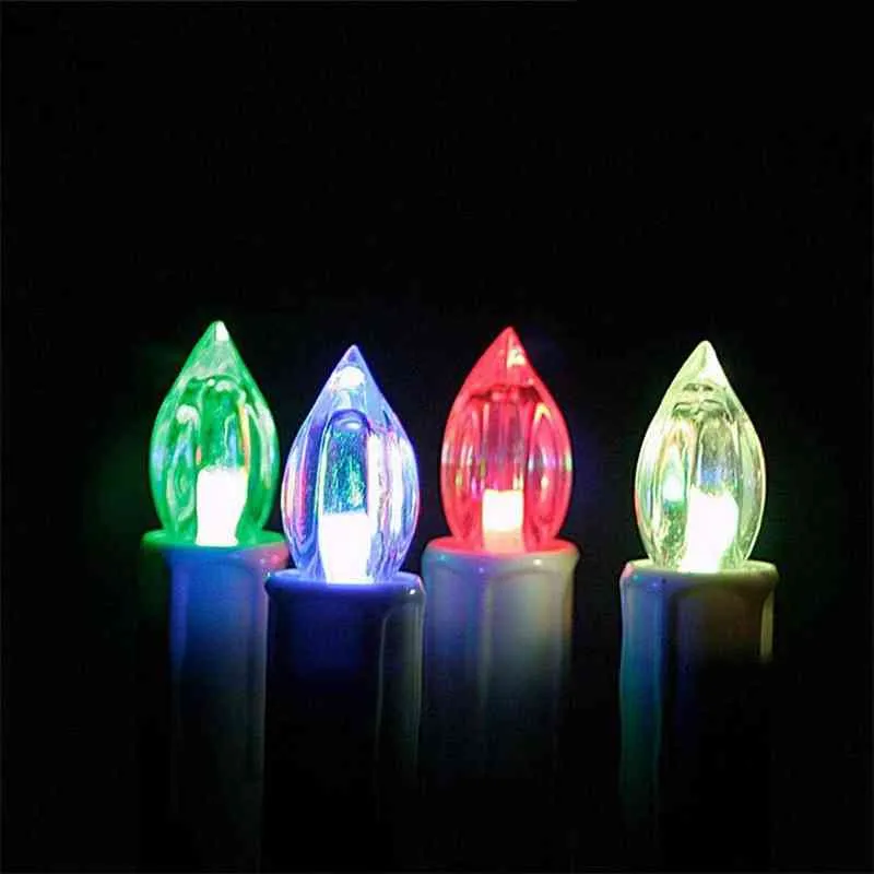 Flameless Uneven Edge Electrical Paraffin Wax RGB Flameless Candles Shape Light For Wedding Party/Home/Christmas/Decoration