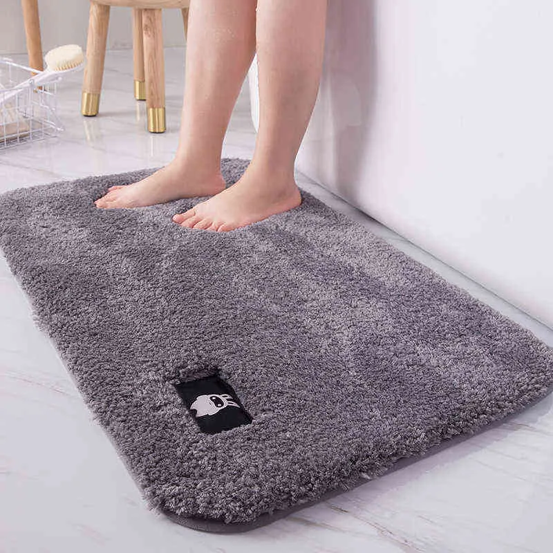 Tapis de sol absorbant pour porte de toilette à cheveux hauts, tapis de chambre à coucher, tapis de bain antidérapant, tapis de salle de bain, tapis de cuisine, tapis de bain 211109