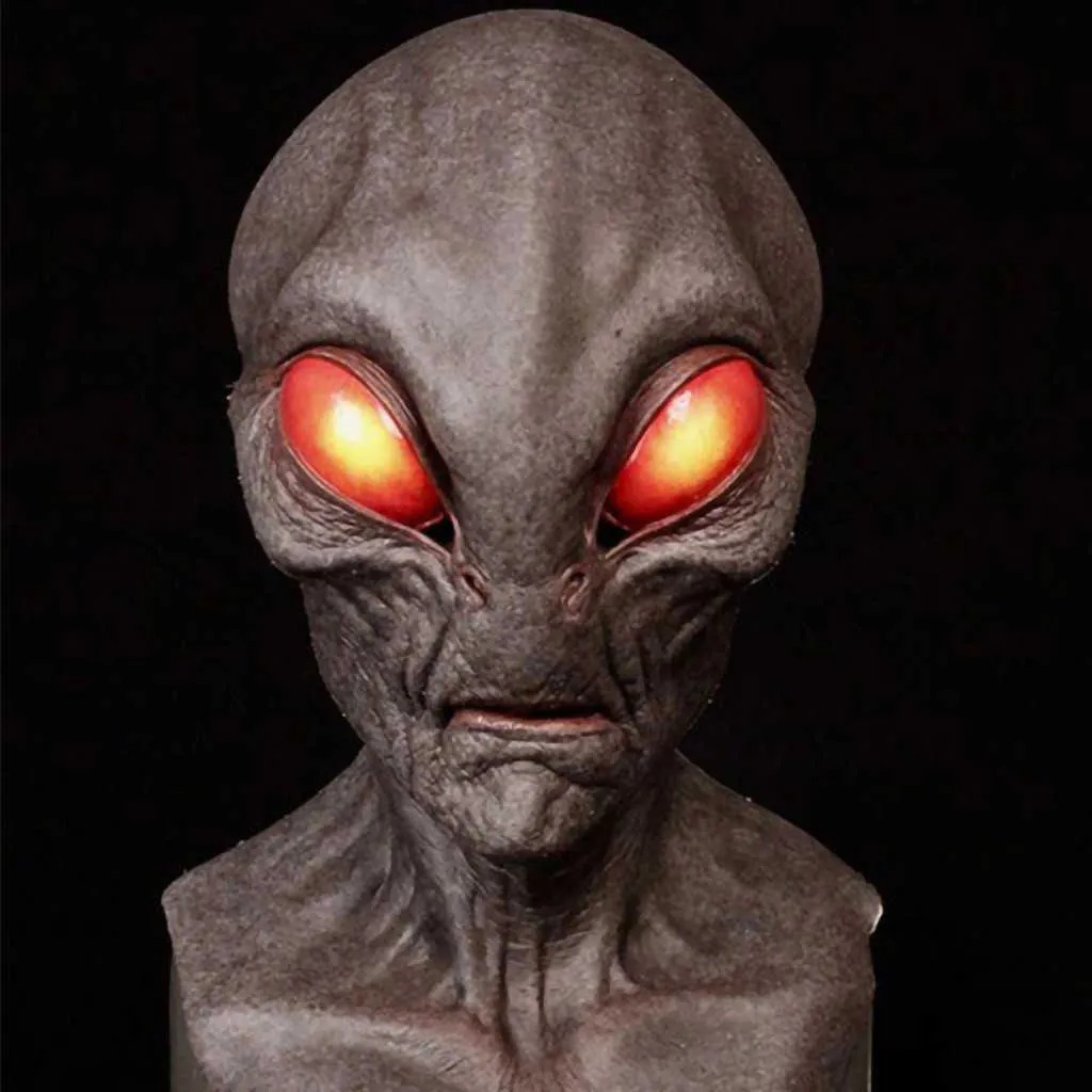 Halloween Alien Masque Effrayant Horrible Horreur Décor Supersoft Masque Magique Creepy Party Décoration Drôle Cosplay Prop Fournitures L230704