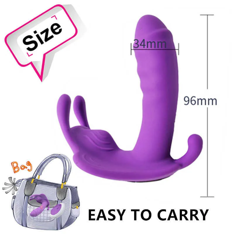 Wear Dildo Butterfly Vibrator Sex Toys for Couple Orgasm Masturbator APP Wireless Remote Vibrator Panties 210622