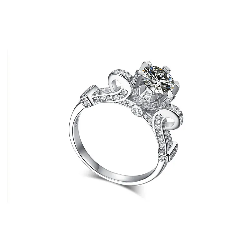 14K Biały Złoty Naturalny Kamień z poduszką Cyrkonian Diament Ring dla Kobiet Anillos De Bizuteria Bijoux Femme Biżuteria