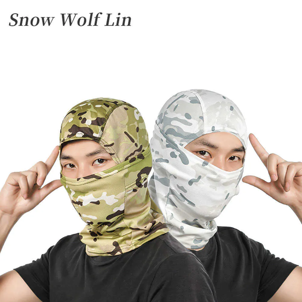 군사 위장 Balaclava 야외 오토바이 사이클링 낚시 사냥 후드 보호 육군 전술 Balaclava 머리 얼굴 커버