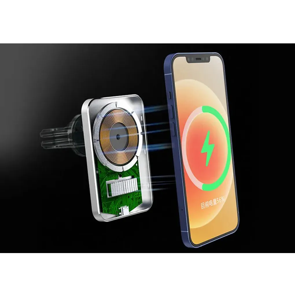 iPhone 12 Pro Max Magsafing高速充電の無線充電器車の電話ホルダーのための15WのHalolockの磁気マウント