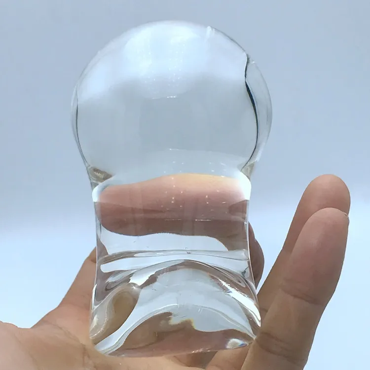 Anal toys 60mm Large Crystal Glass Toy Balls Dilator Butt Plug Dildo Vagina Anus Expander Sex Toys for Couples 093025734886455